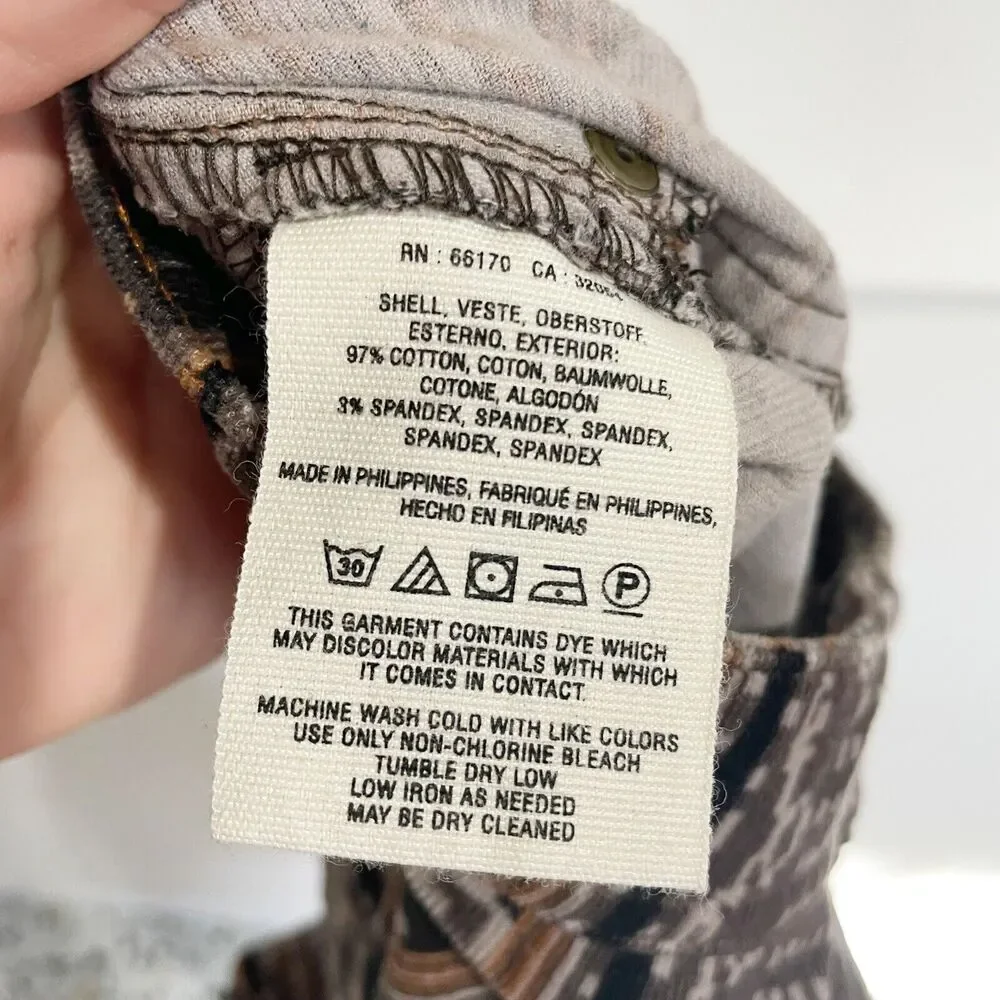 Pilcro and The Letterpress Anthropologie Womens Serif Mid Rise Corduroy Pant 26P